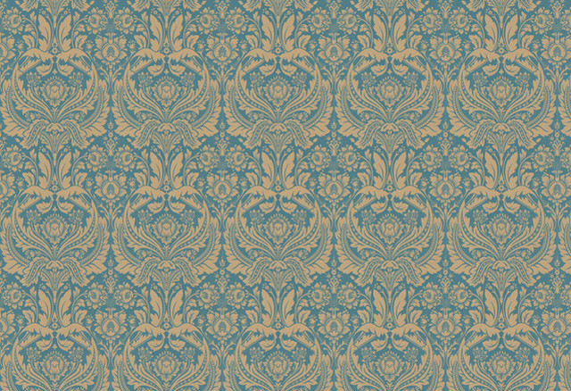 Blue gold wallpaper pattern side free wallpaper for desktop - medium preview image