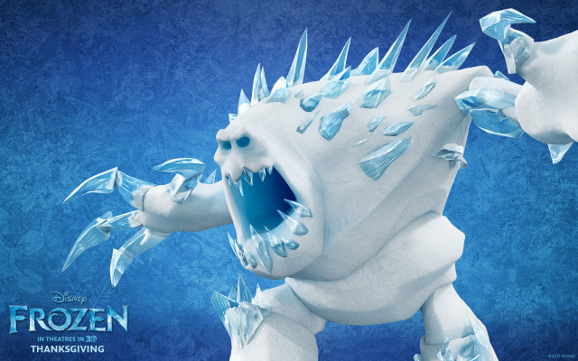 Frozen white monster sharp teeth free wallpaper for desktop - medium preview image