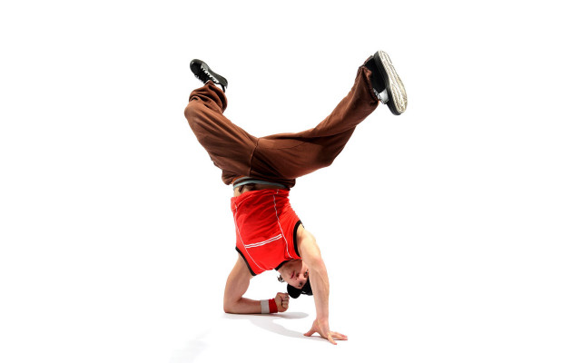 Man handstand feet air legs free wallpaper for desktop - medium preview image