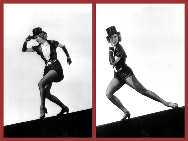 Woman top hat stockings pose free wallpaper for desktop - medium preview image