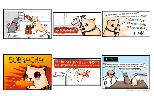 Cat dog bathroom comic graphics free wallpaper for desktop - medium preview image