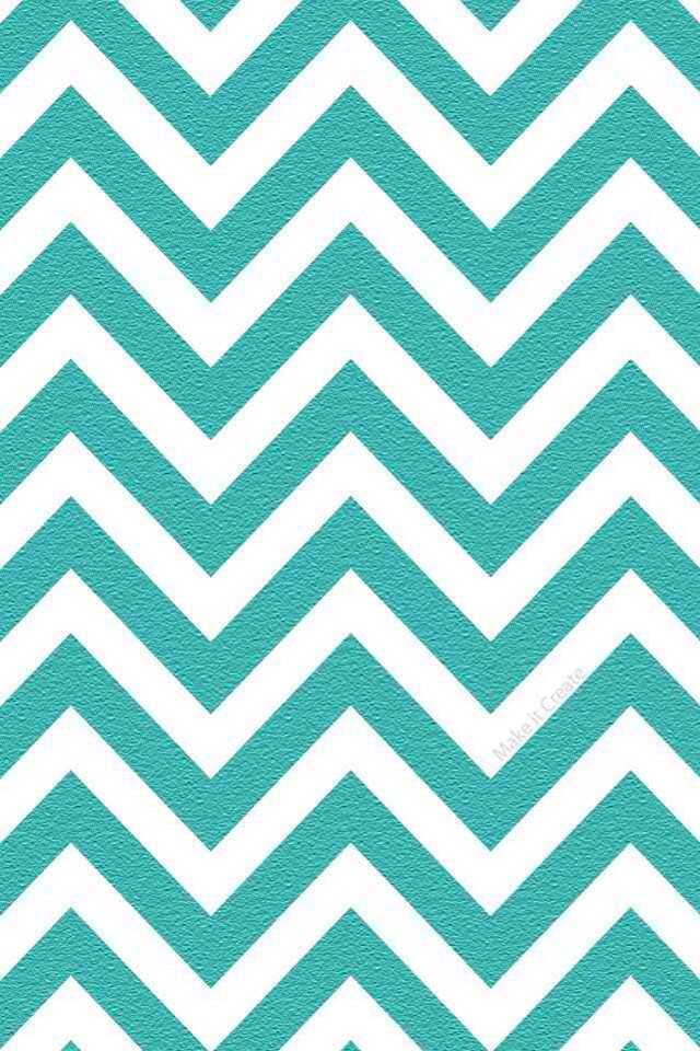 Chevron teal white pattern zigzag free wallpaper for mobile - medium preview image