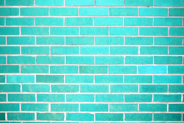 Fire hydrant blue brick wall free wallpaper for desktop - medium preview image