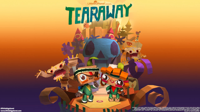 Cartoon character standing table tearaway free wallpaper for desktop - medium preview image