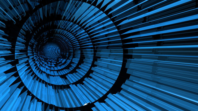 Blue background spiral design center #3 free wallpaper for desktop - medium preview image