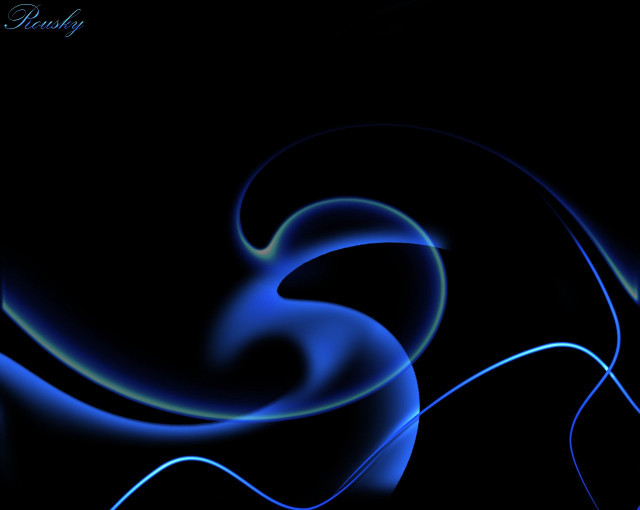 Blue abstract background swirly design #2 free wallpaper for desktop - medium preview image
