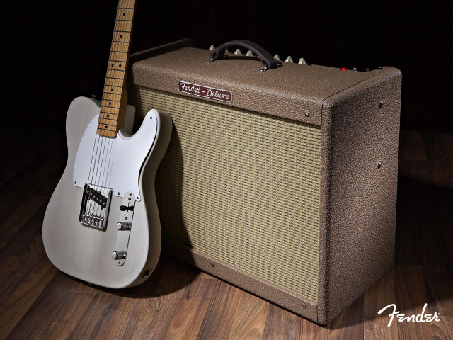 Guitar amp wooden floor dark #2 free wallpaper for desktop - medium preview image