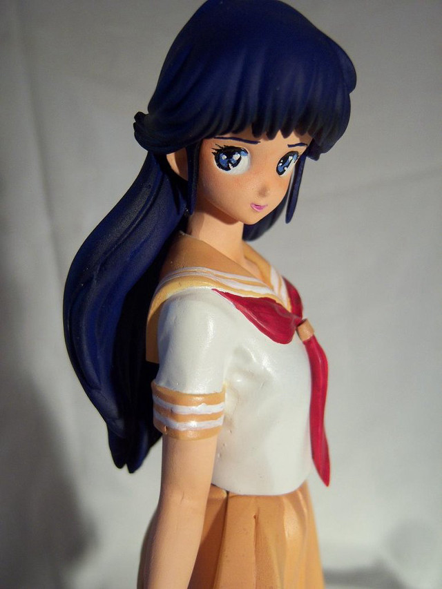 Blue hair doll white shirt free wallpaper for mobile - medium preview image