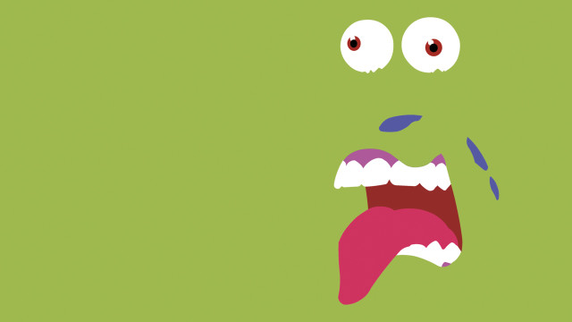 Green mouth one eye closed free wallpaper for desktop - medium preview image