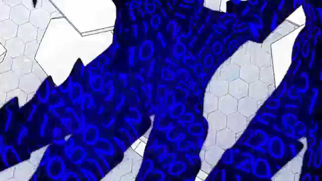 Blue white abstract painting person free wallpaper for desktop - medium preview image