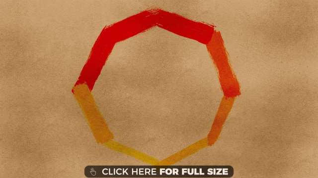 Red yellow stop sign click free wallpaper for desktop - medium preview image