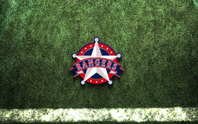 Rangers logo green grass star free wallpaper for desktop - medium preview image