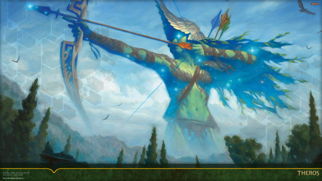 Woman bow arrow bird shoulder free wallpaper for desktop - medium preview image