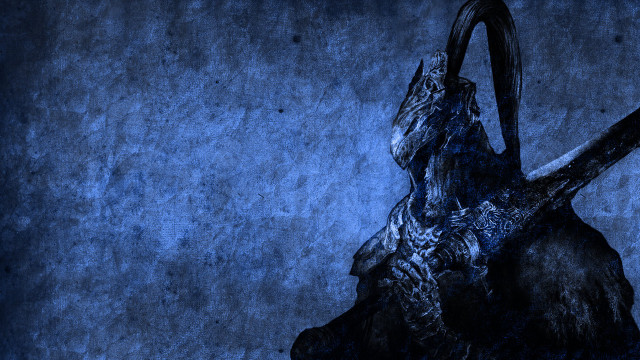 Strange animal long horn blue free wallpaper for desktop - medium preview image
