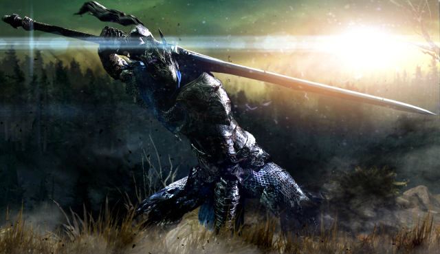 Man armor sword field grass #2 free wallpaper for desktop - medium preview image