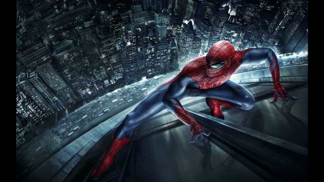 Man spider suit ledged city #2 free wallpaper for desktop - medium preview image