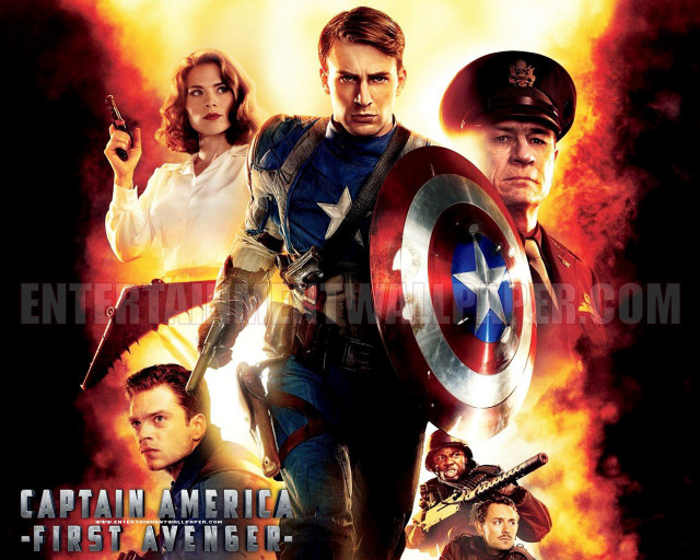 Captain america first avenger movie free wallpaper for desktop - medium preview image