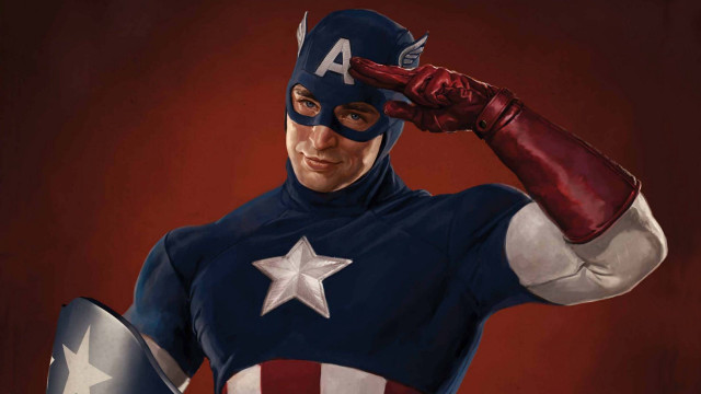 Captain america costume man shield #2 free wallpaper for desktop - medium preview image