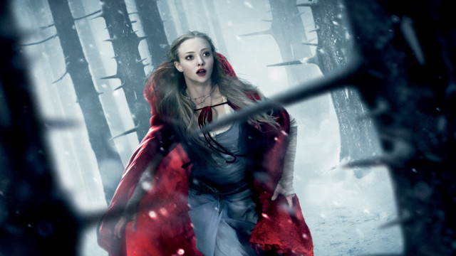 Woman red cloak cape forest free wallpaper for desktop - medium preview image