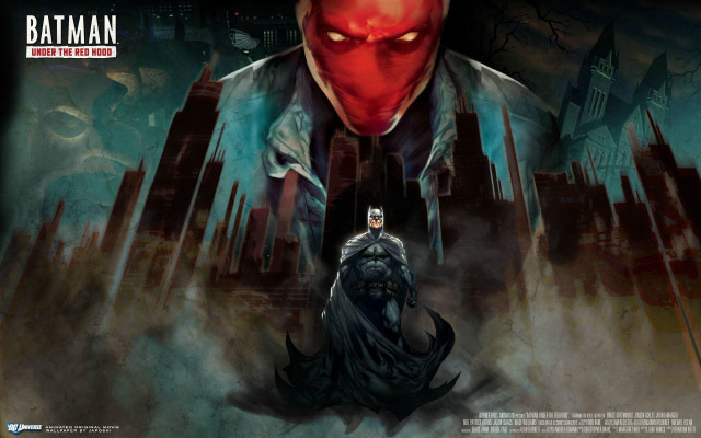 Batman red mask man suit free wallpaper for desktop - medium preview image