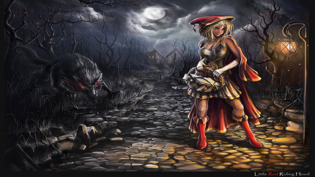 Woman costume path demon lantern free wallpaper for desktop - medium preview image