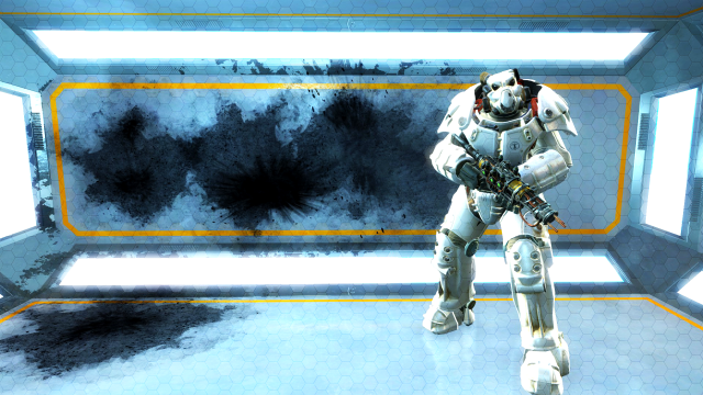 Robot standing room window sky free wallpaper for desktop - medium preview image