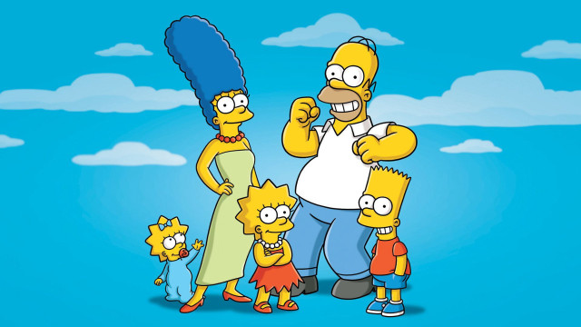Man blue object simpsons beach free wallpaper for desktop - medium preview image