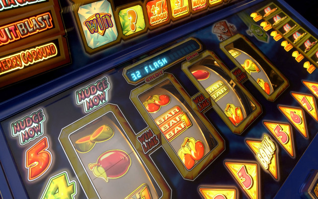Slot machine money dice gambling free wallpaper for desktop - medium preview image