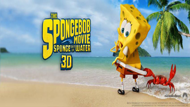 Spongebob movie spongebob beach crab free wallpaper for desktop - medium preview image