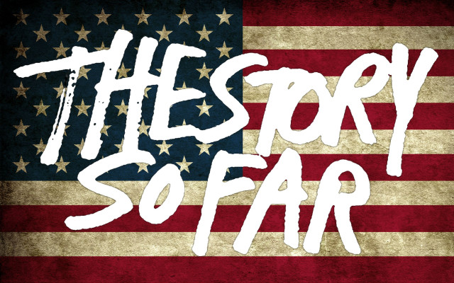 Grungy american flag album cover free wallpaper for desktop - medium preview image