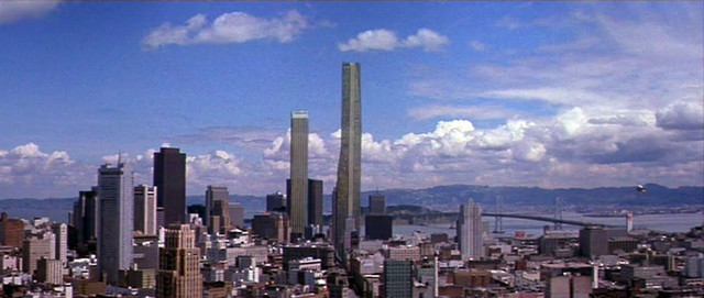 City tall buildings bridge clouds free wallpaper for desktop - medium preview image