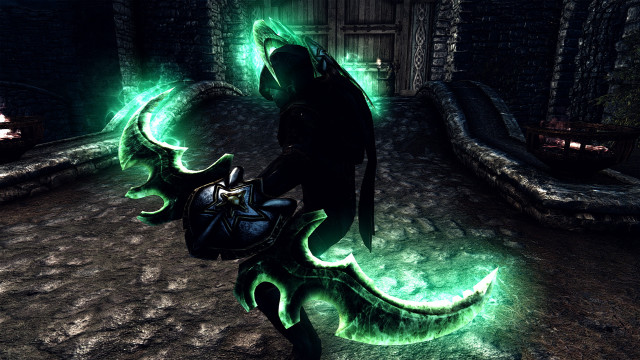 Person bag dark room green free wallpaper for desktop - medium preview image