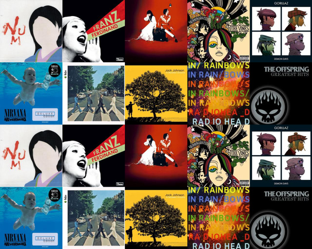Beatles album covers artwork series free wallpaper for desktop - medium preview image