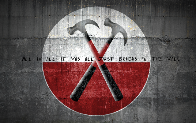 Crossed axes hammer mosaic moon free wallpaper for desktop - medium preview image