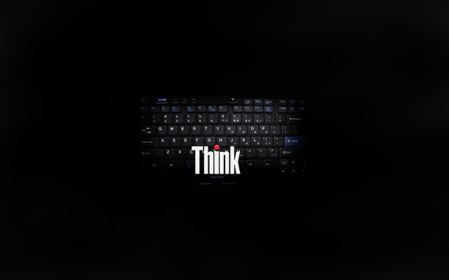 Black background think word red #2 free wallpaper for desktop - medium preview image