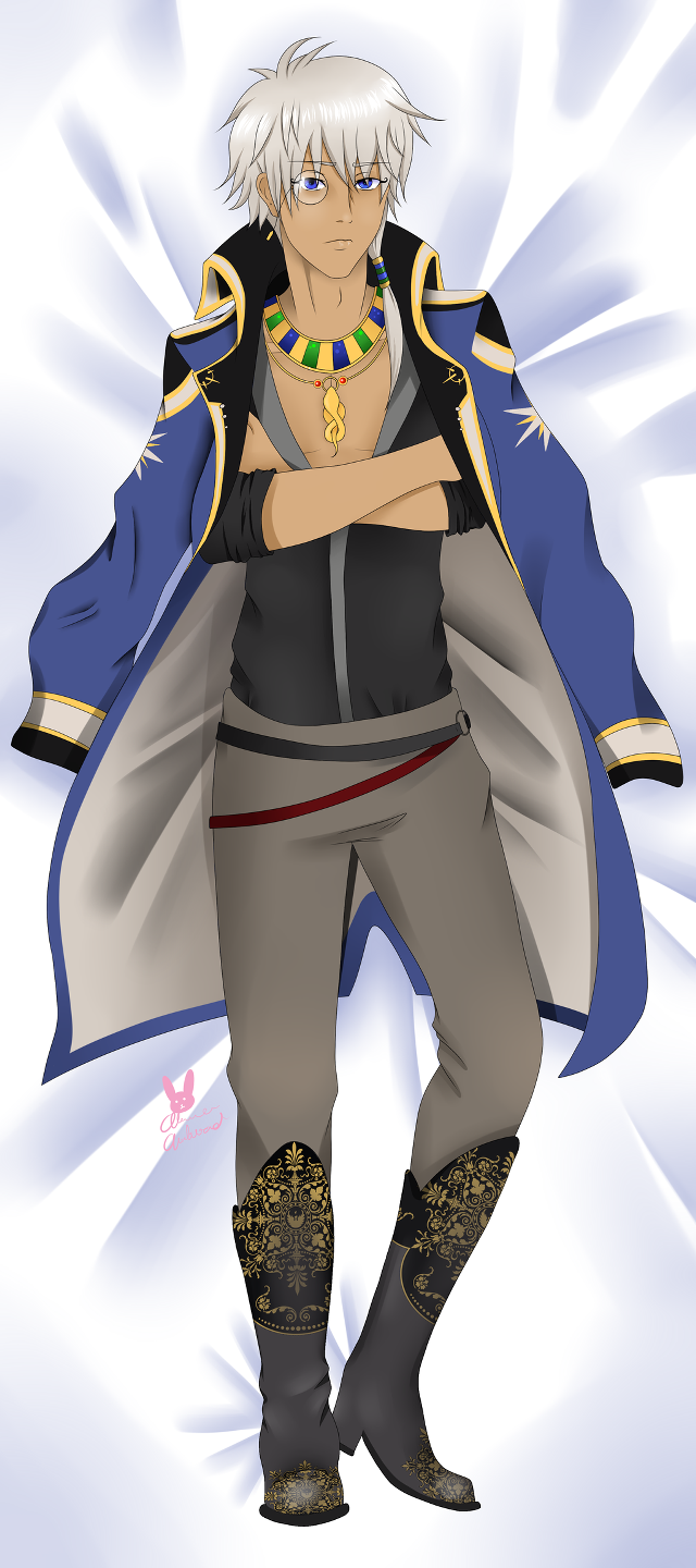 White hair blue jacket dark free wallpaper for mobile - medium preview image