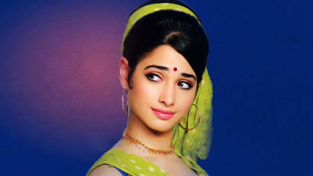 Woman green veil blue background free wallpaper for desktop - medium preview image