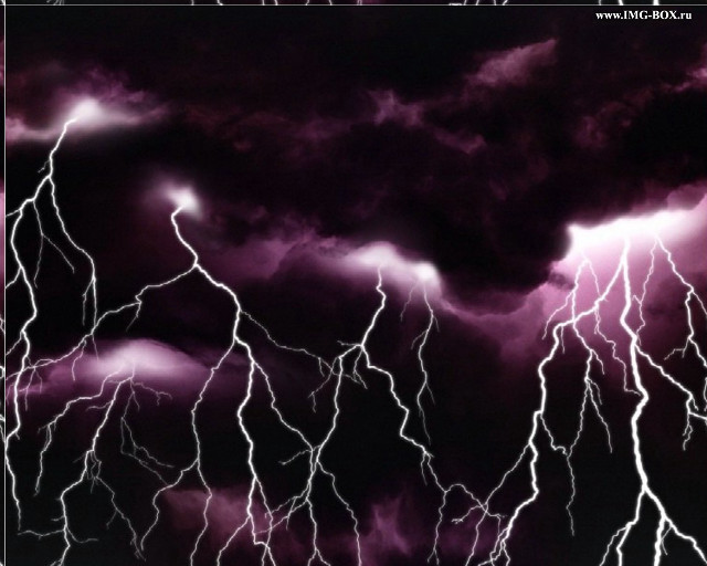 Purple lightning storm clouds matte free wallpaper for desktop - medium preview image
