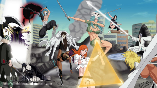 Anime characters cityscape sky background #4 free wallpaper for desktop - medium preview image