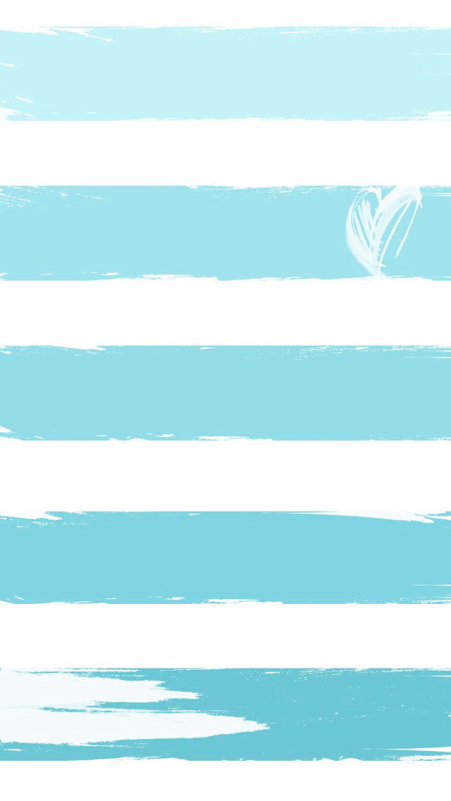 Blue white striped heart side free wallpaper for mobile - medium preview image