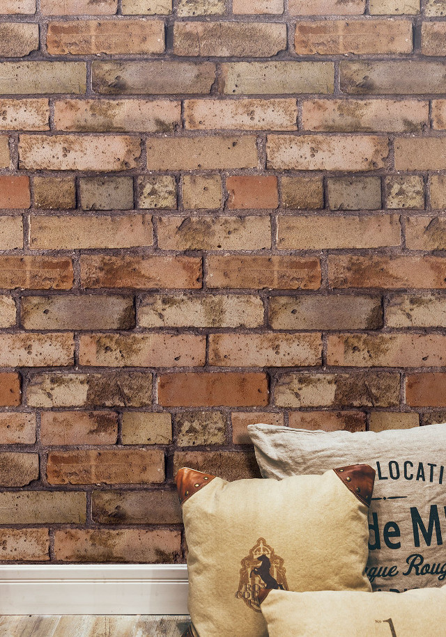 Brick wall pillows clocks background free wallpaper for mobile - medium preview image