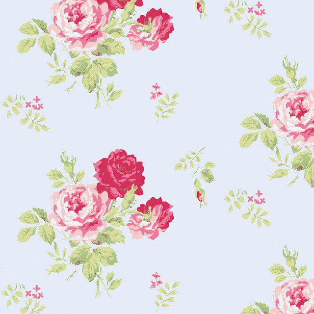 Blue pink roses butterfly rococo free wallpaper for tablet - medium preview image
