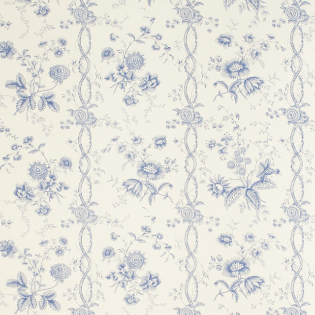 Blue white rococo floral vines #2 free wallpaper for tablet - medium preview image