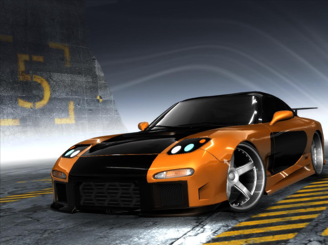 Nice car parking lot yellow free wallpaper for desktop - medium preview image