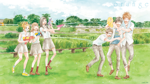 Summer field water girls boys free wallpaper for desktop - medium preview image