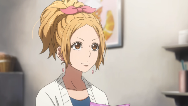 Woman pink bow hair holding free wallpaper for desktop - medium preview image