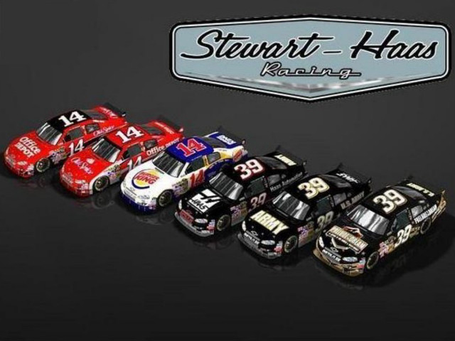 Stewart habs racing cars row free wallpaper for desktop - medium preview image