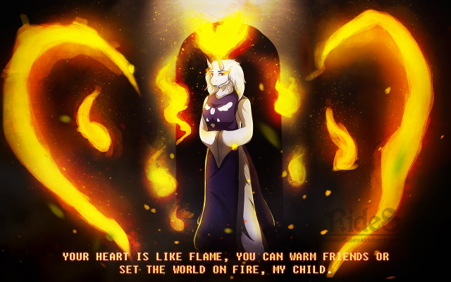 Cartoon character heart fire anime free wallpaper for desktop - medium preview image