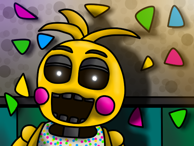 Cartoon character weird expression colorful free wallpaper for desktop - medium preview image