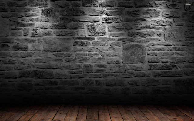 Dark room brick wall wooden #4 free wallpaper for desktop - medium preview image